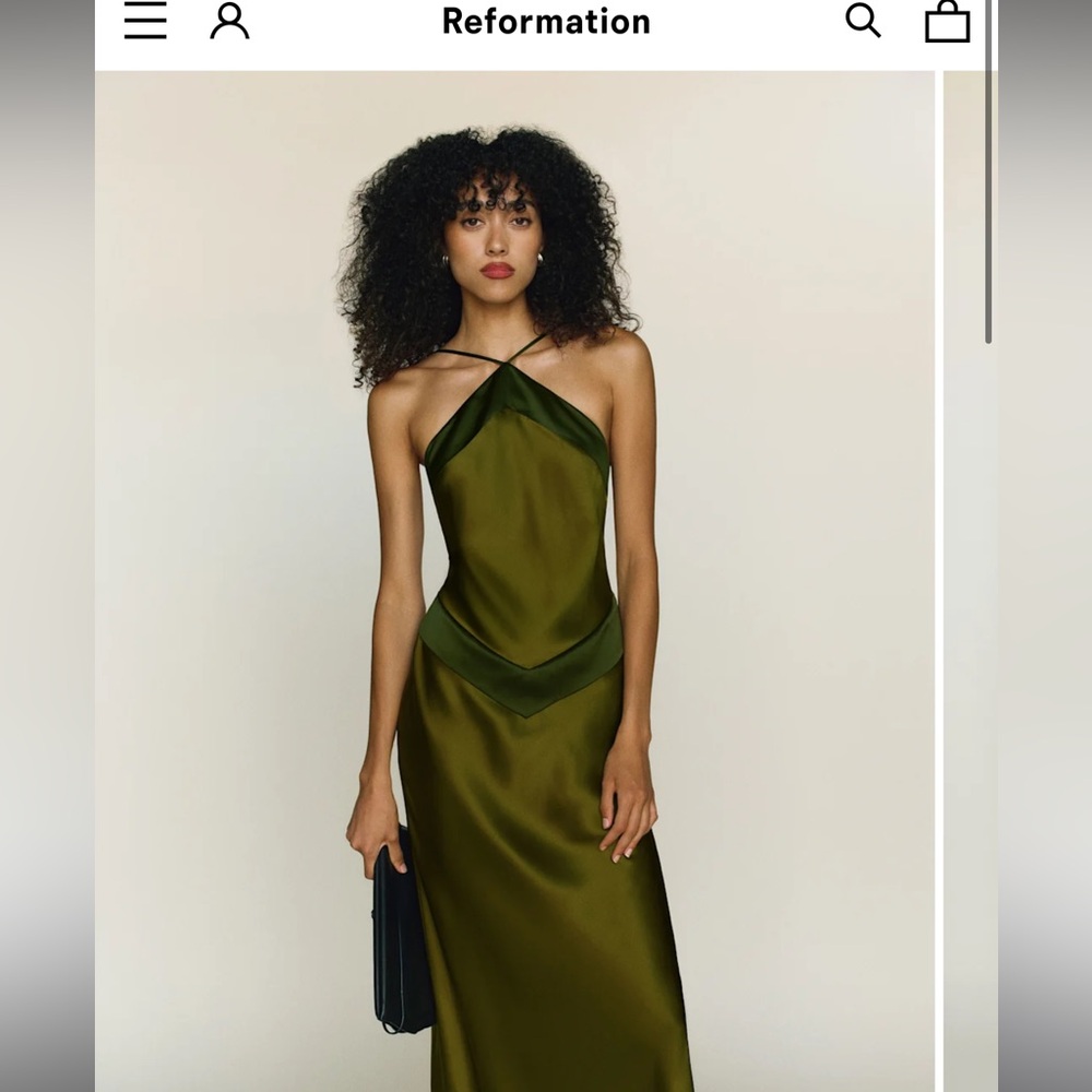 Reformation Jillian silk dress